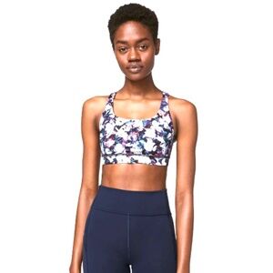 Lululemon Athletica Women's Utopia Multi/Vintage Plum Energy Sports Bra Sz 10